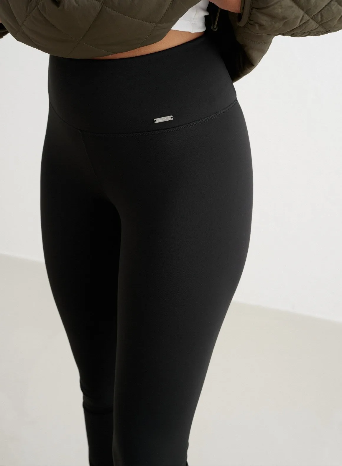 Black Warming Flare Tights sold by Aimn product image thumbnail 4