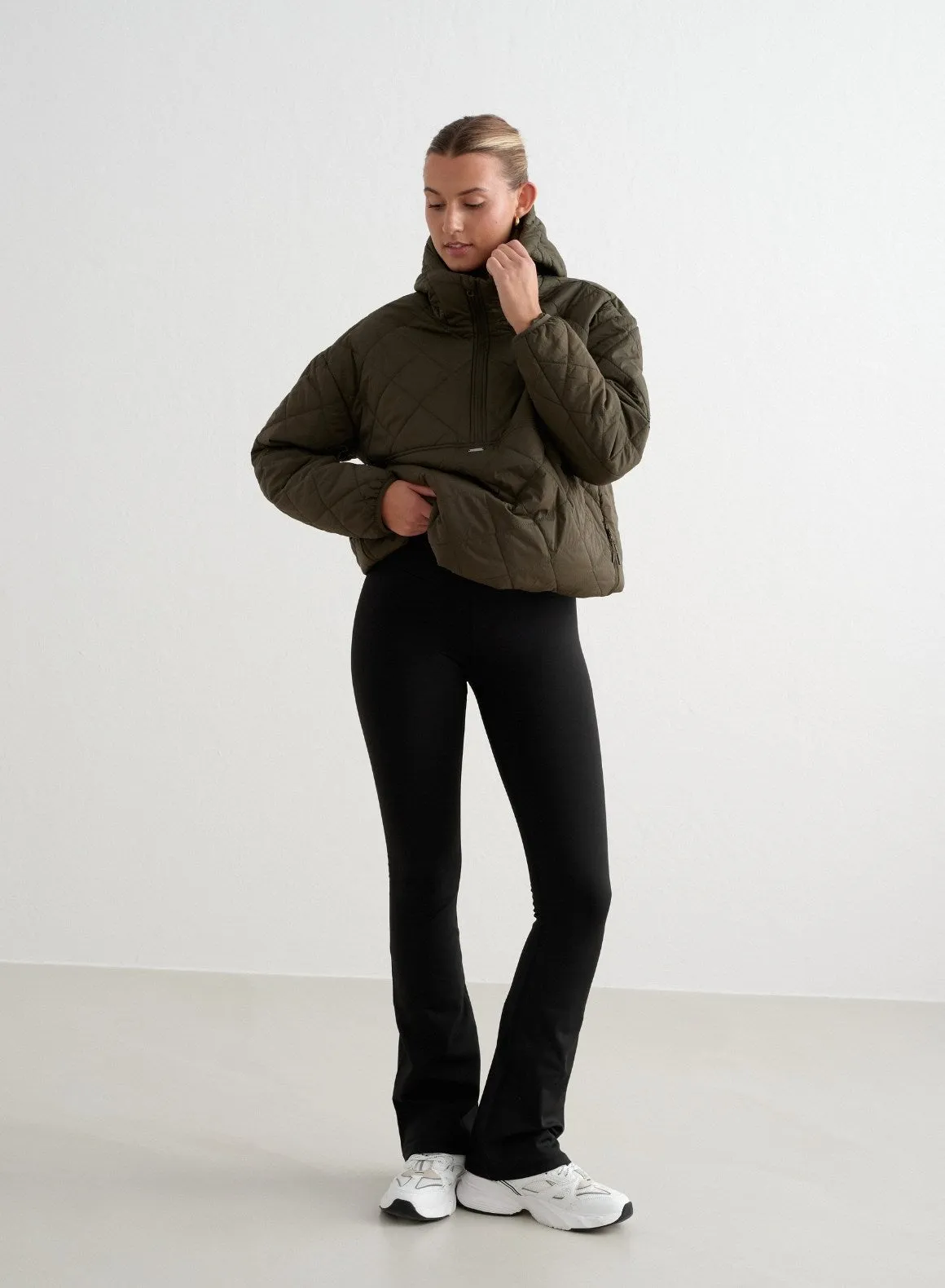 Black Warming Flare Tights sold by Aimn product image thumbnail 2