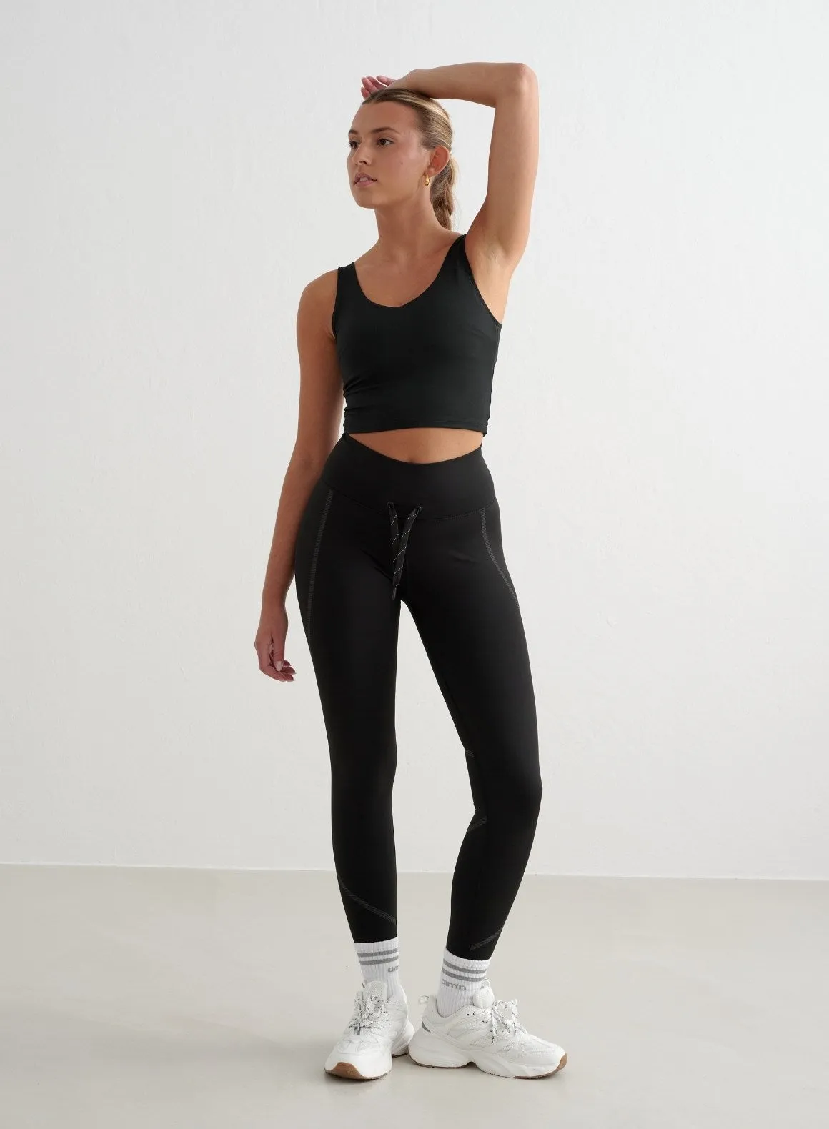 Black Reflective Warming Tights sold by Aimn product image thumbnail 3
