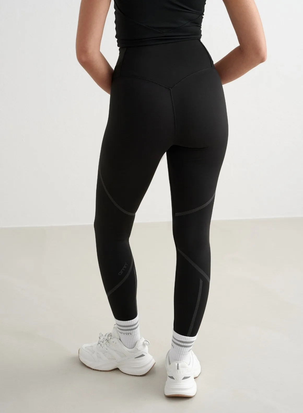 Black Reflective Warming Tights sold by Aimn product image thumbnail 5