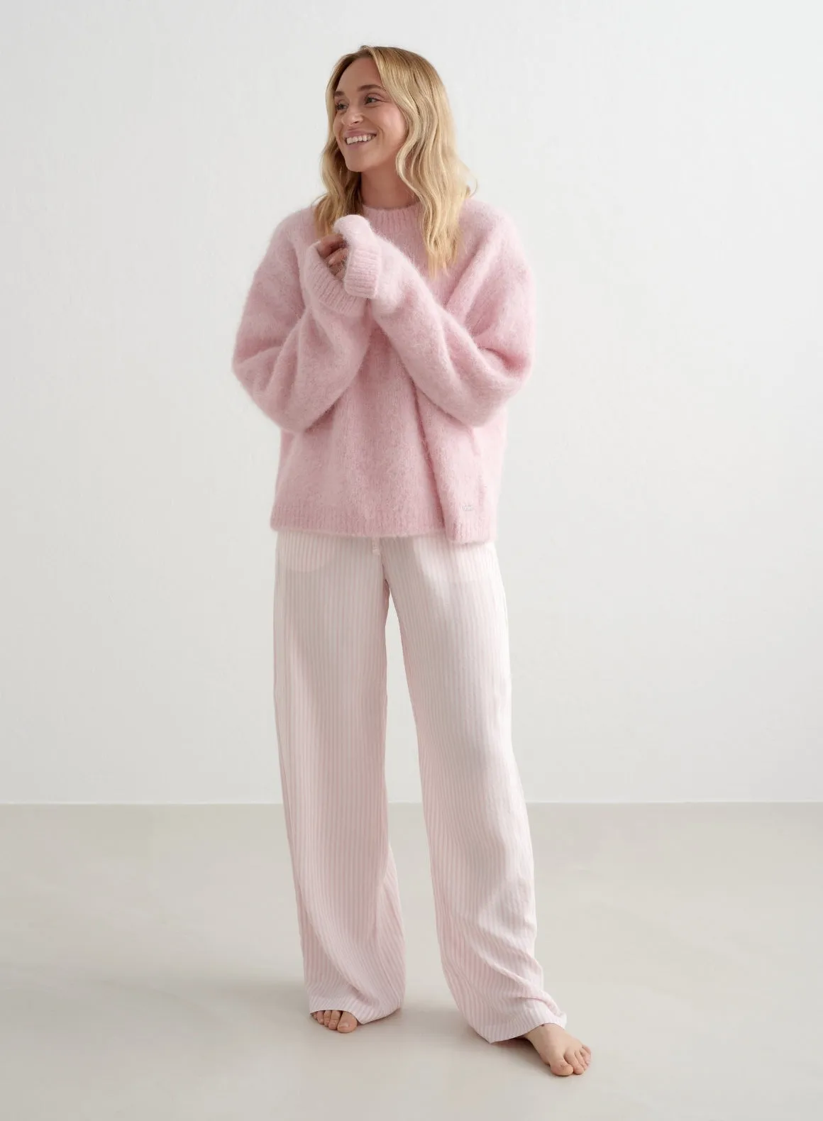 Winter Bloom Stripe Pyjama Pants sold by Aimn product image thumbnail 5