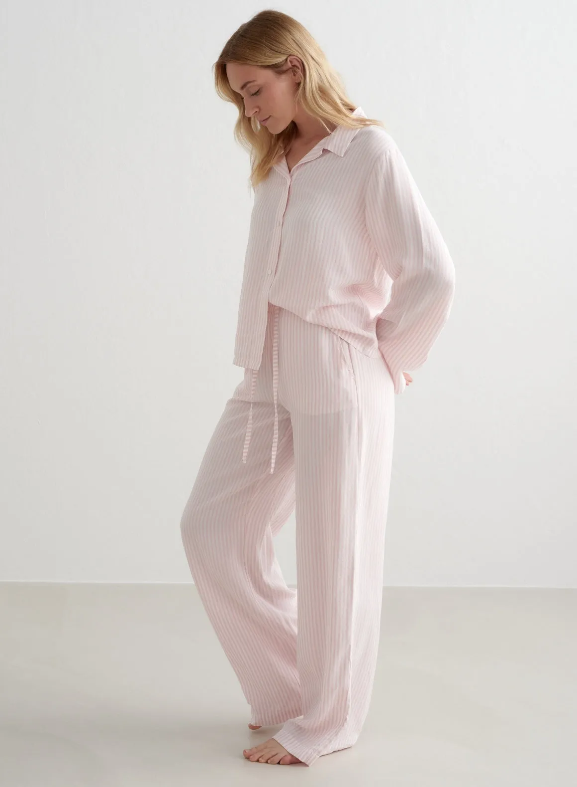 Winter Bloom Stripe Pyjama Pants sold by Aimn product image thumbnail 3