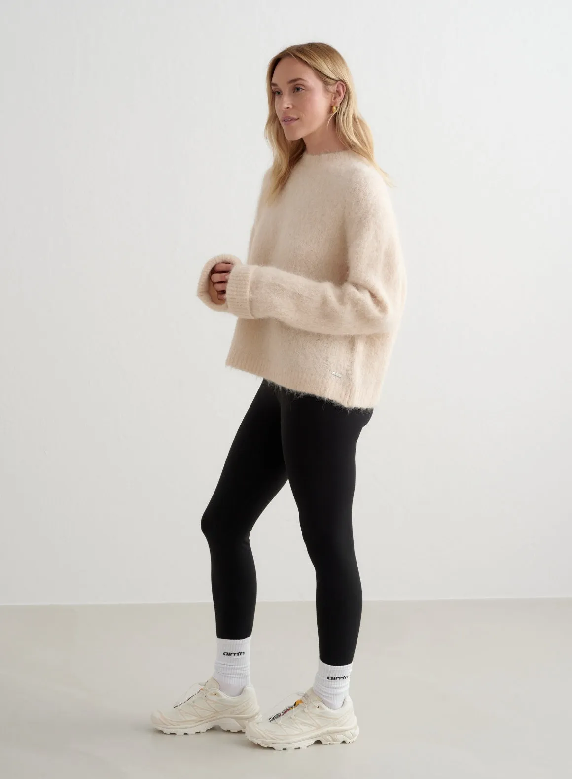 Café Au Lait Alpaca Knit Sweater sold by Aimn product image thumbnail 5