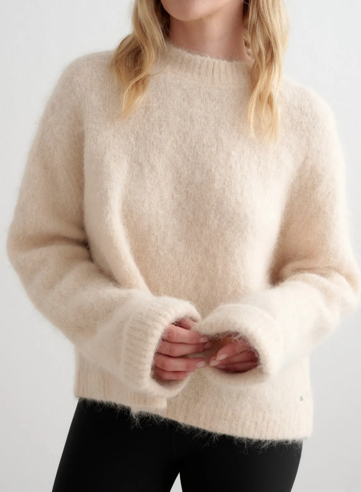 Café Au Lait Alpaca Knit Sweater sold by Aimn product image thumbnail 4