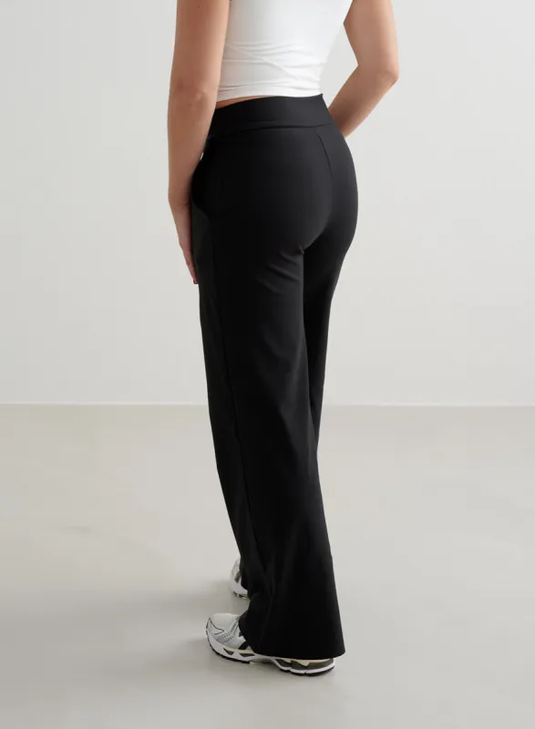 Black Sense Wide Pants sold by Aimn