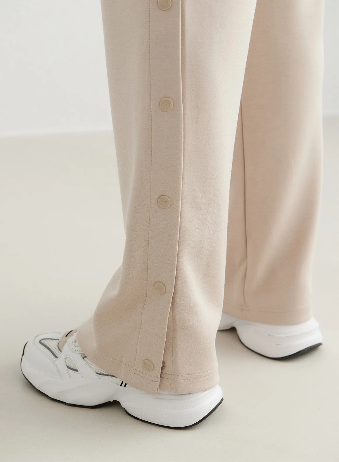 Café Au Lait Comfy Modal Buttoned Pants sold by Aimn product image thumbnail 5
