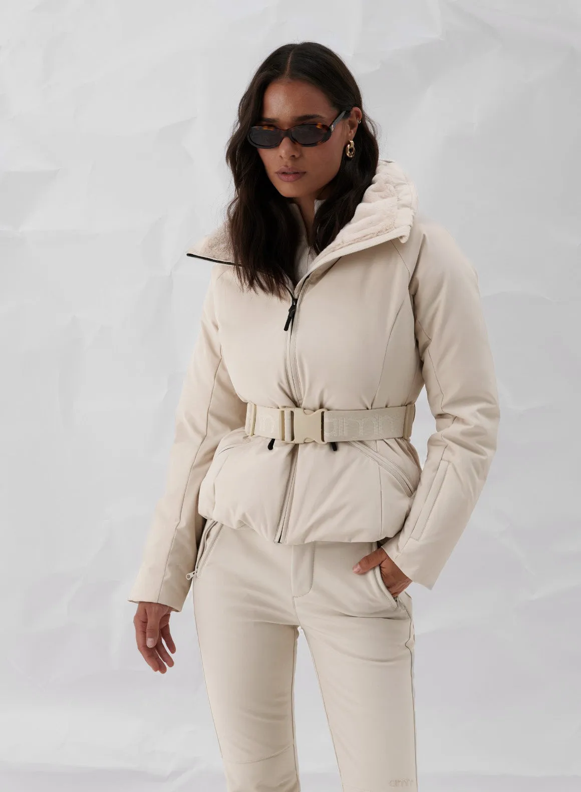 Café Au Lait Verbier Jacket sold by Aimn