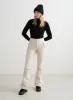 Café Au Lait Stretch Thermo Pants sold by Aimn