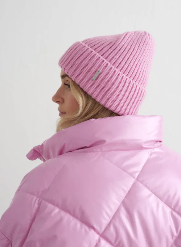 Peony Pink Chunky Beanie sold by Aimn