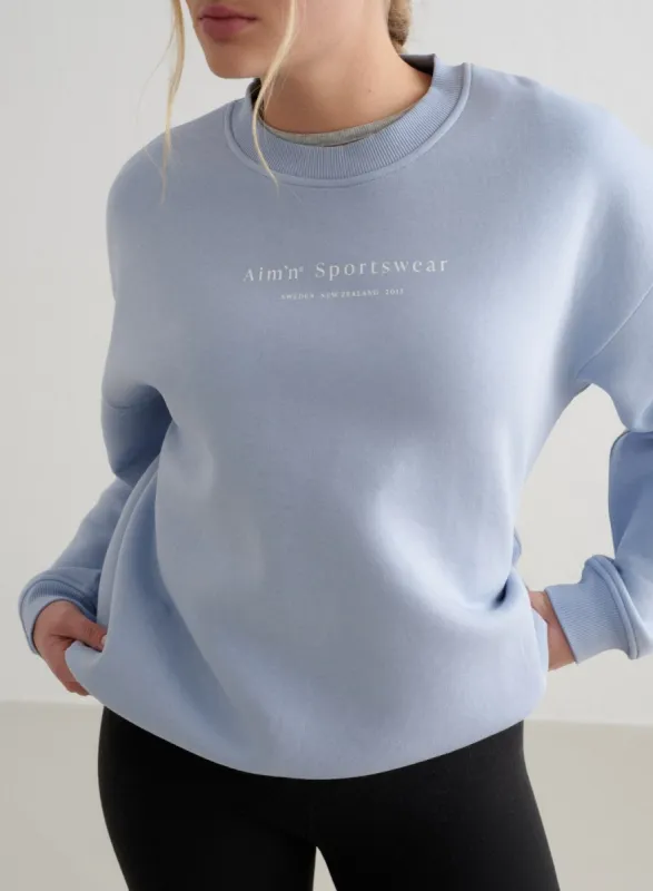 Cloudy Blue Serif Sweatshirt sold by Aimn