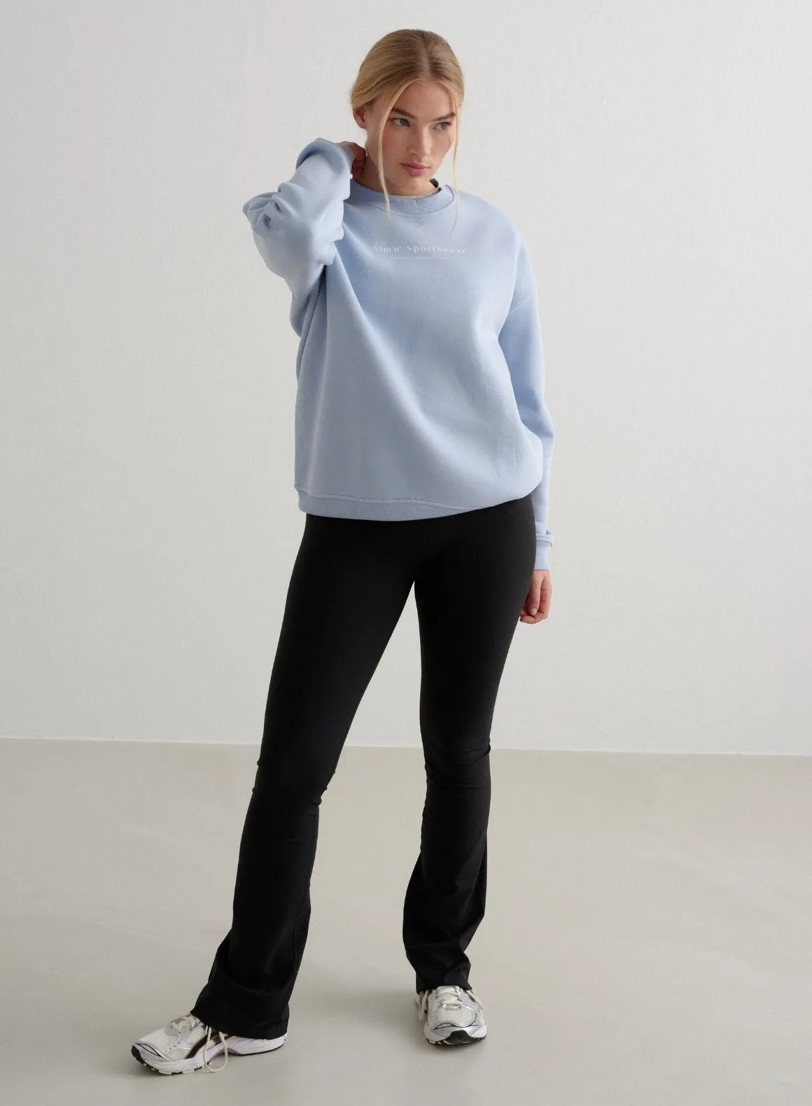 Cloudy Blue Serif Sweatshirt sold by Aimn product image thumbnail 5
