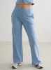 Blue Mist Ease Ribbed Wide Pants sold by Aimn