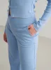 Blue Mist Ease Ribbed Wide Pants sold by Aimn