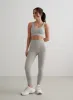 Grey Melange Ribbed Seamless Petite Tights sold by Aimn