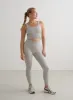 Grey Melange Ribbed Seamless Shaping Bralette sold by Aimn