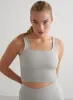 Grey Melange Ribbed Seamless Shaping Bralette sold by Aimn