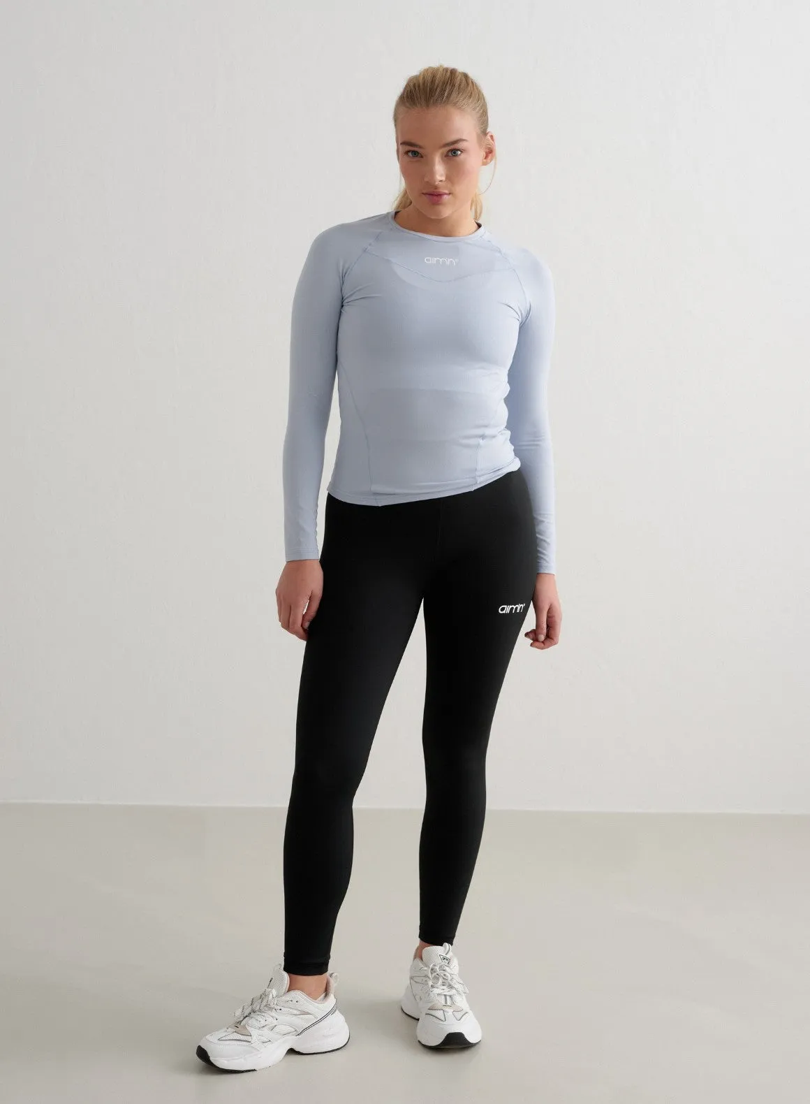 Cloudy Blue Soft Basic Long Sleeve sold by Aimn product image thumbnail 4