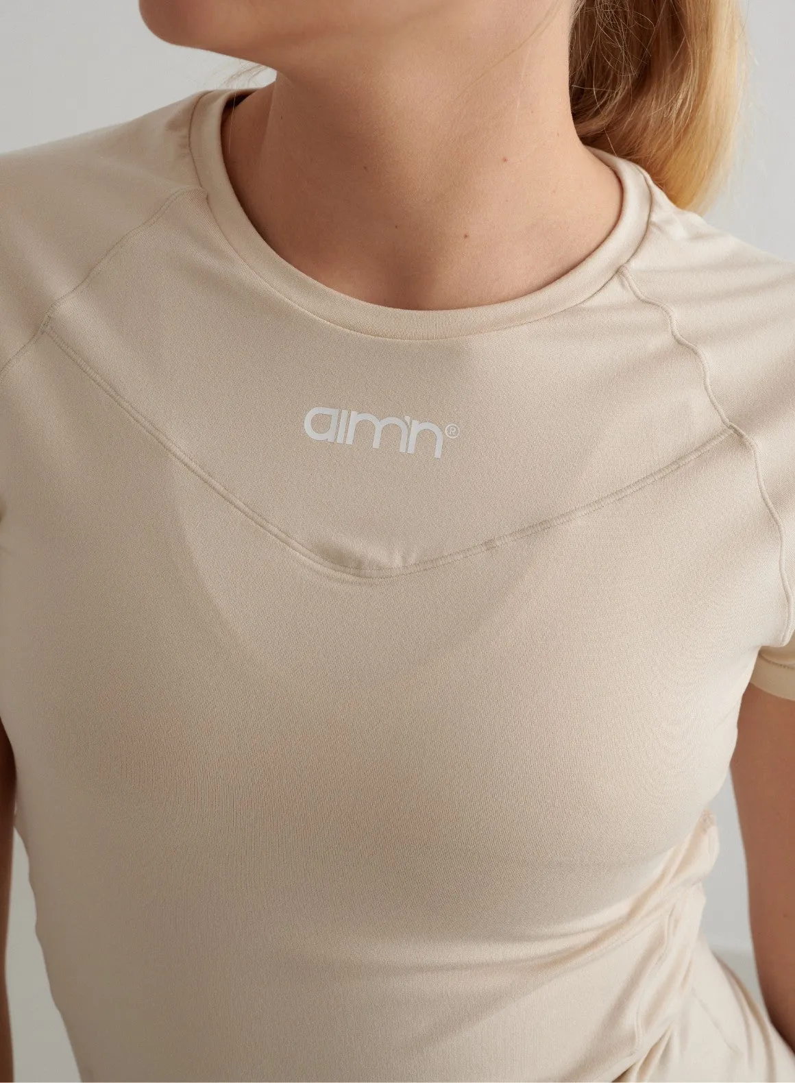 Café Au Lait Soft Basic Short Sleeve sold by Aimn product image thumbnail 4
