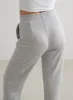 Light Grey Melange Comfy Modal Wide Pants sold by Aimn
