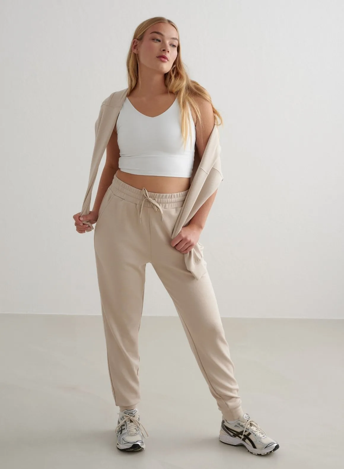 Café Au Lait Comfy Modal Pants sold by Aimn product image thumbnail 2