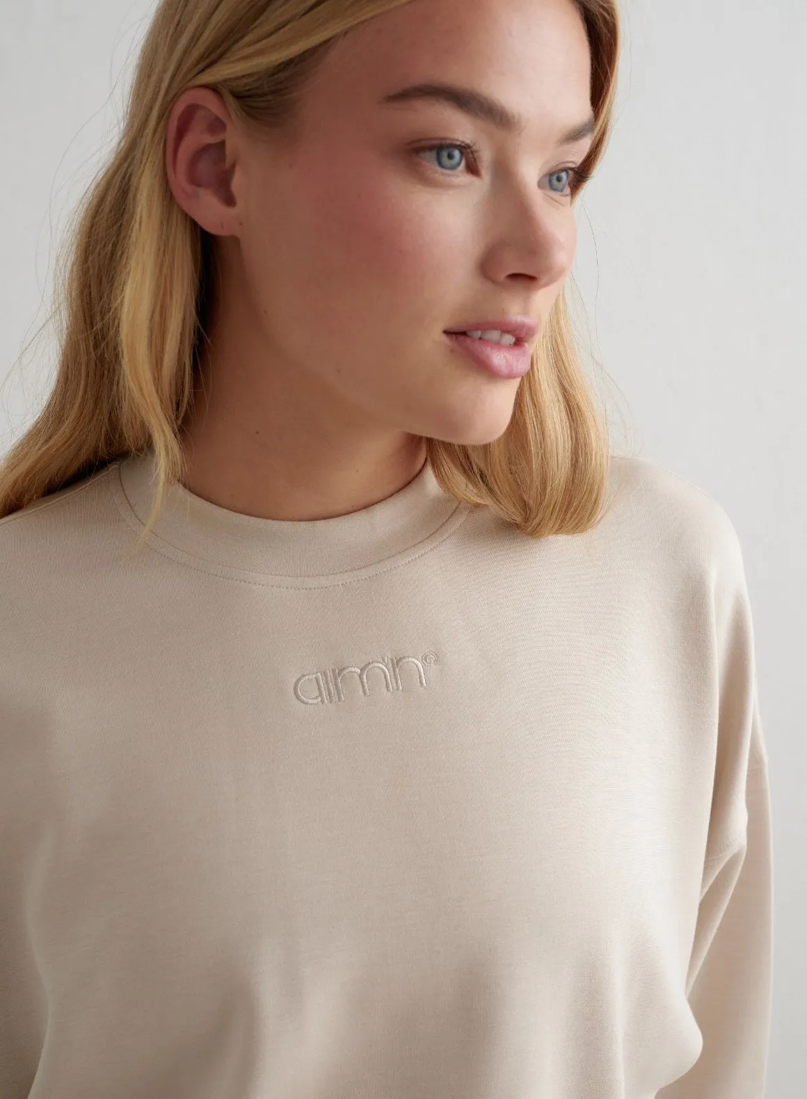 Café Au Lait Comfy Modal Sweatshirt sold by Aimn product image thumbnail 2