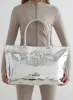 Silver Chrome Tote Bag sold by Aimn
