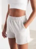 Light Grey Melange Sweat Shorts sold by Aimn