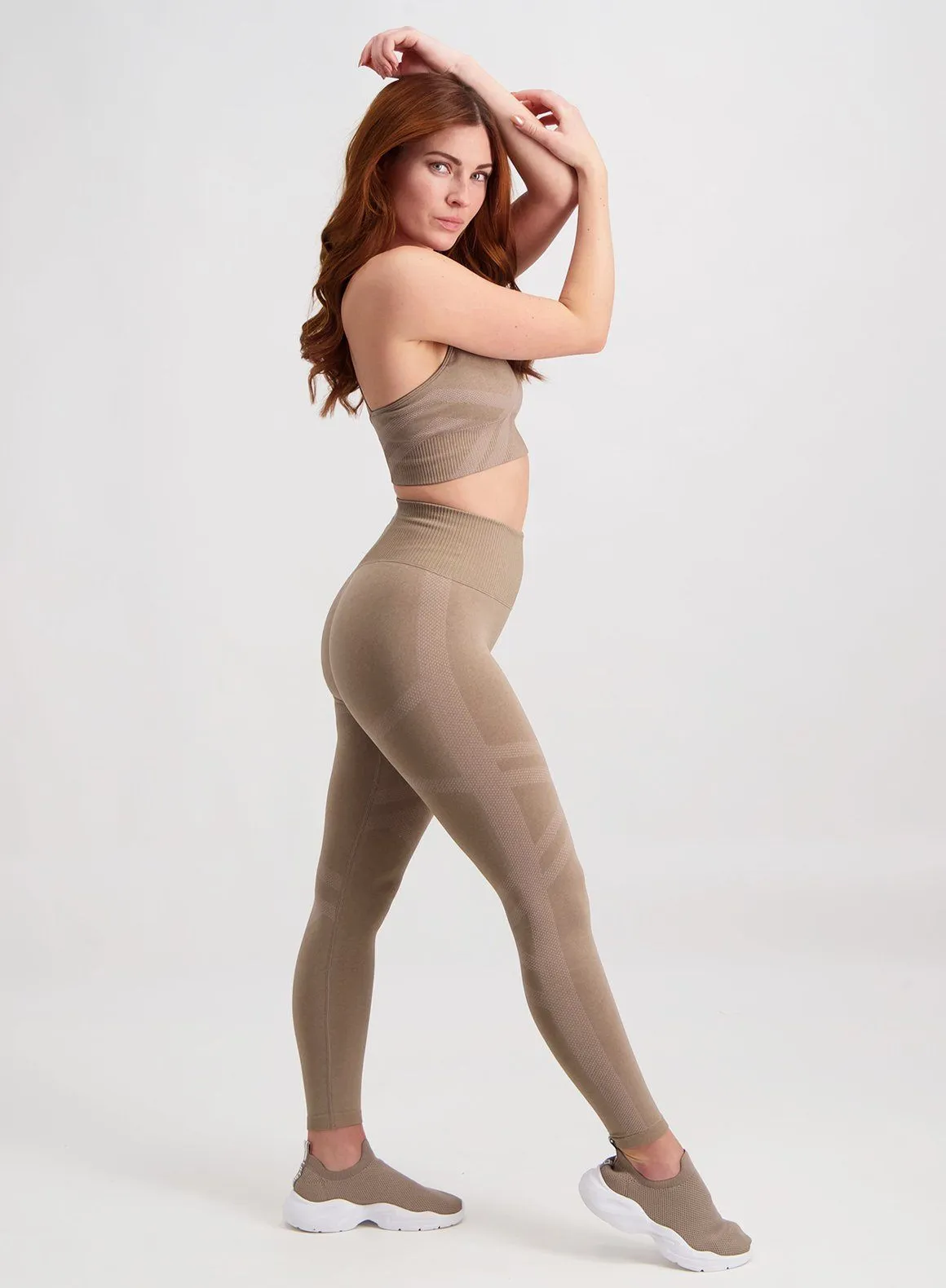 Espresso Fierce Seamless Tights sold by Aimn product image thumbnail 3