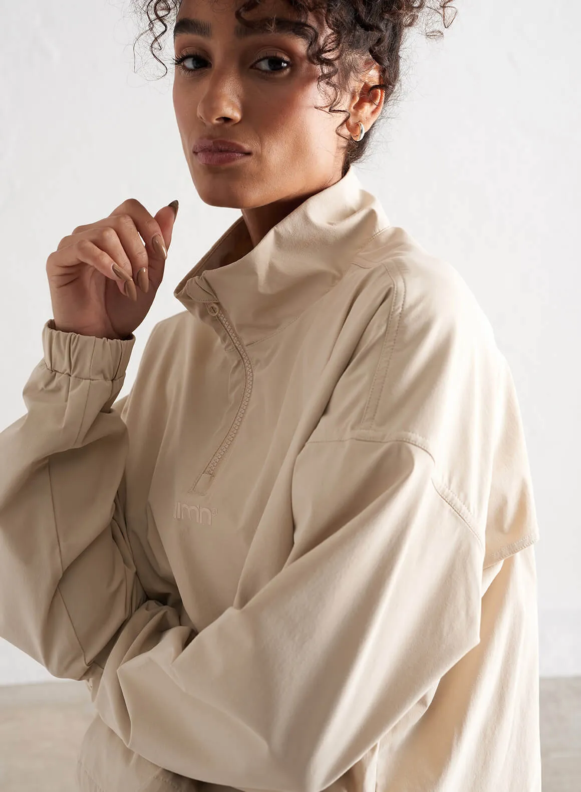 Café Au Lait Windbreaker Jacket sold by Aimn product image thumbnail 2