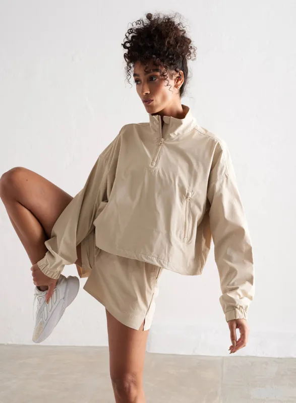 Café Au Lait Windbreaker Jacket sold by Aimn