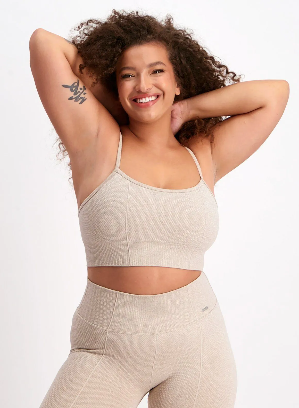 Beige Luxe Seamless Strap Bra sold by Aimn product image thumbnail 3