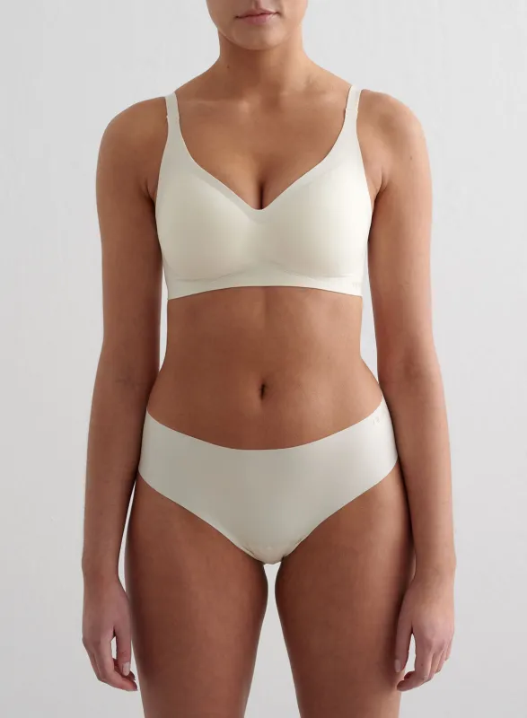 Almond White Soft Bra sold by Aimn