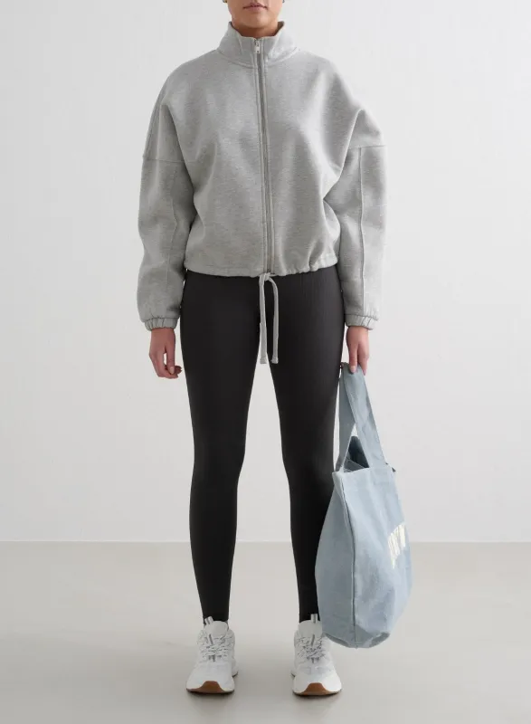 Grey Melange Campus Sweat Zip Jacket sold by Aimn