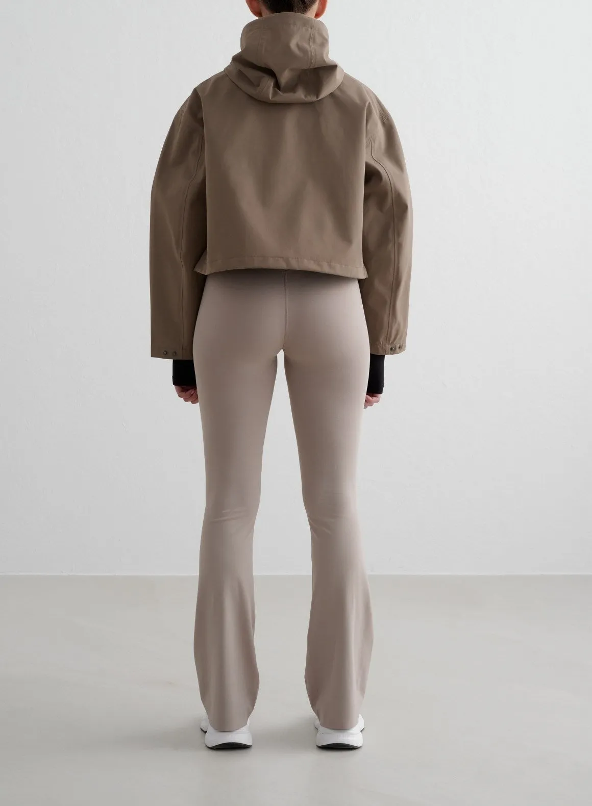 Nougat Cropped Waterproof Anorak sold by Aimn product image thumbnail 4