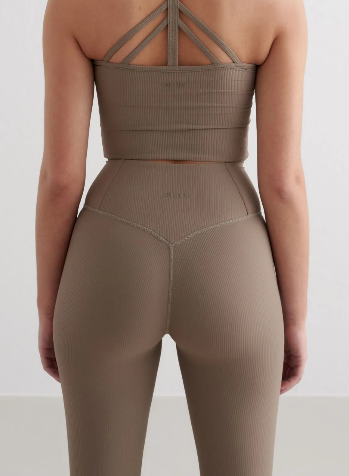 Nougat Ribbed Performance Tights sold by Aimn product image thumbnail 3