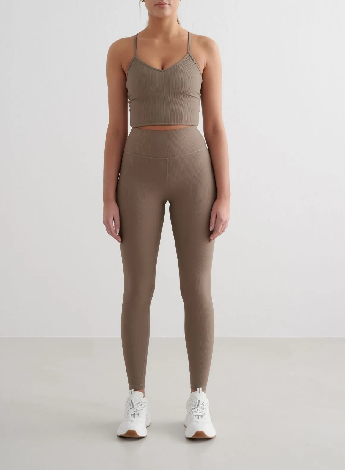 Nougat Ribbed Performance Tights sold by Aimn