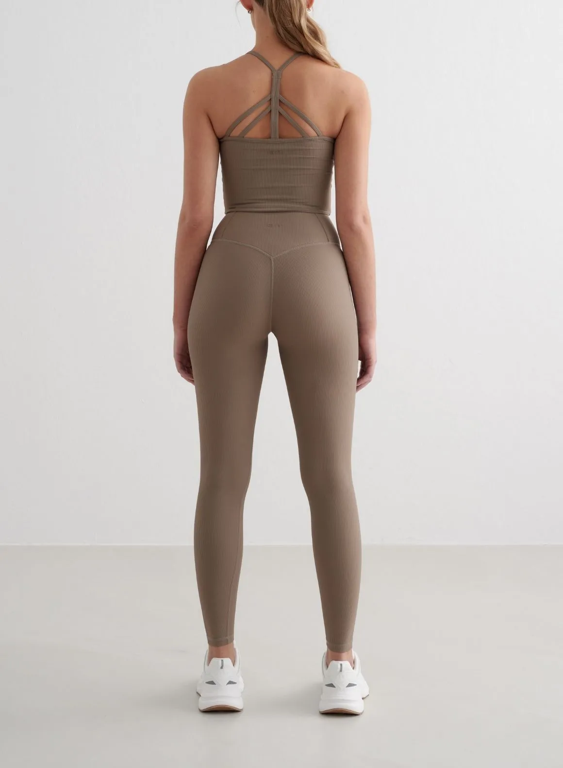 Nougat Ribbed Performance Tights sold by Aimn product image thumbnail 2