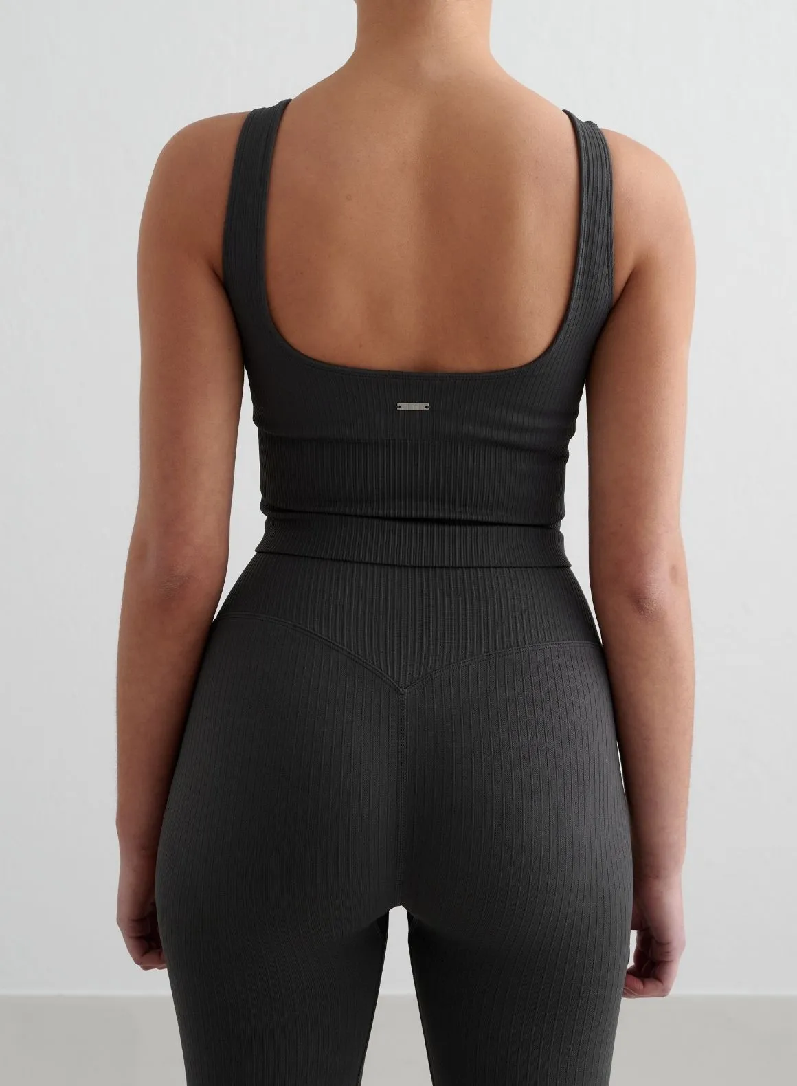 Shadow Grey Ribbed Seamless Shaping Bralette sold by Aimn product image thumbnail 2