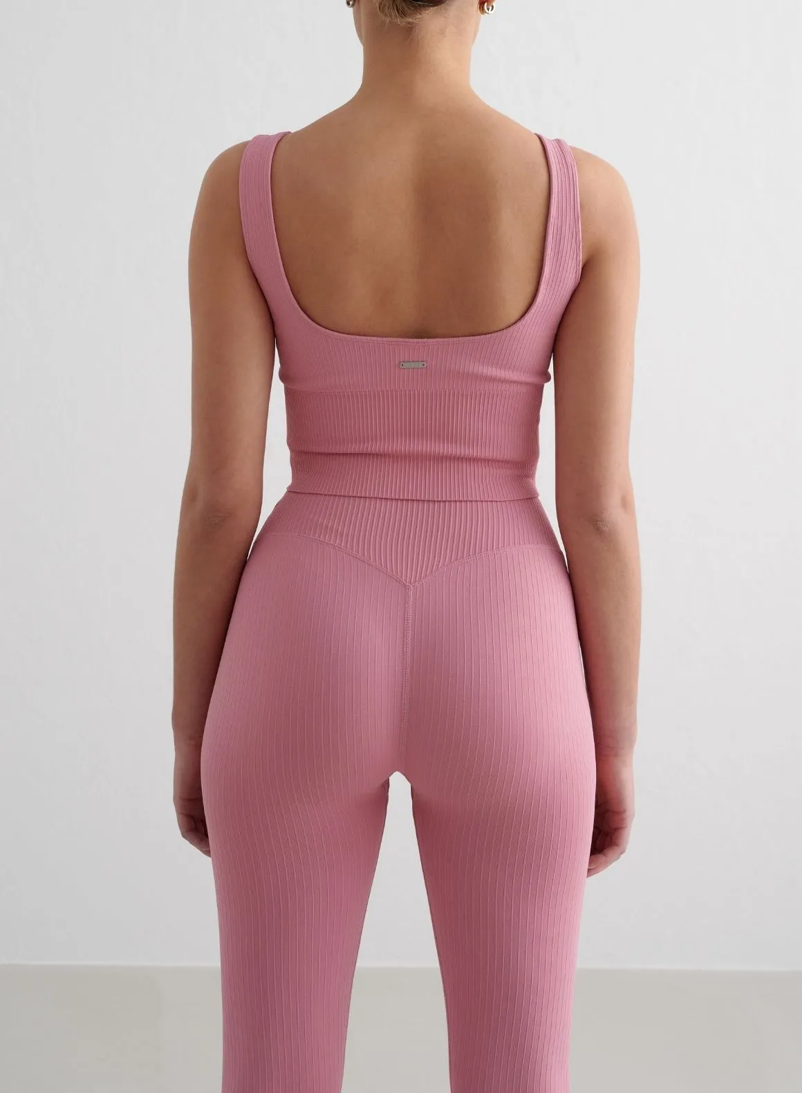 Desert Rose Ribbed Seamless Tights sold by Aimn product image thumbnail 3