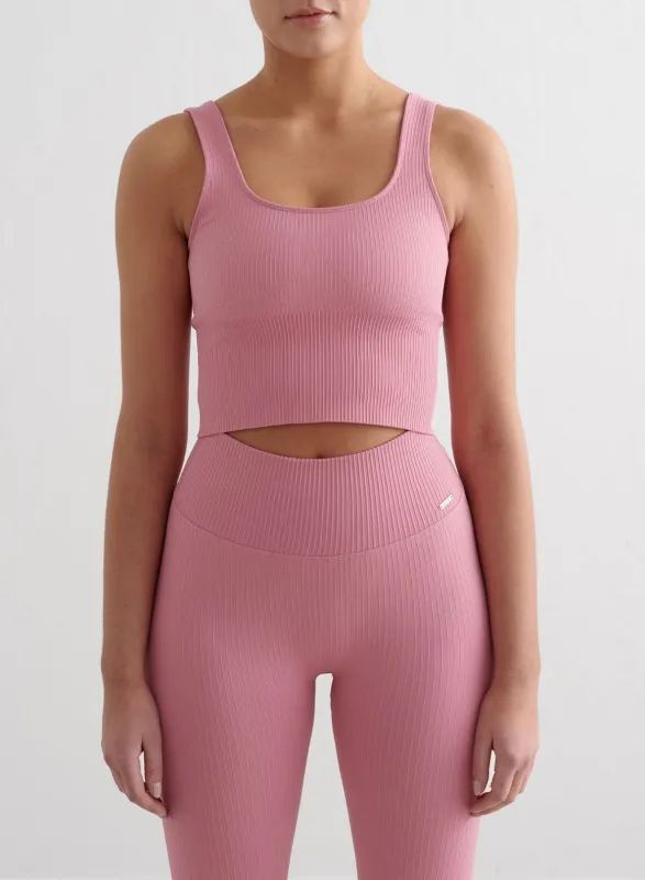 Desert Rose Ribbed Seamless Shaping Bralette sold by Aimn