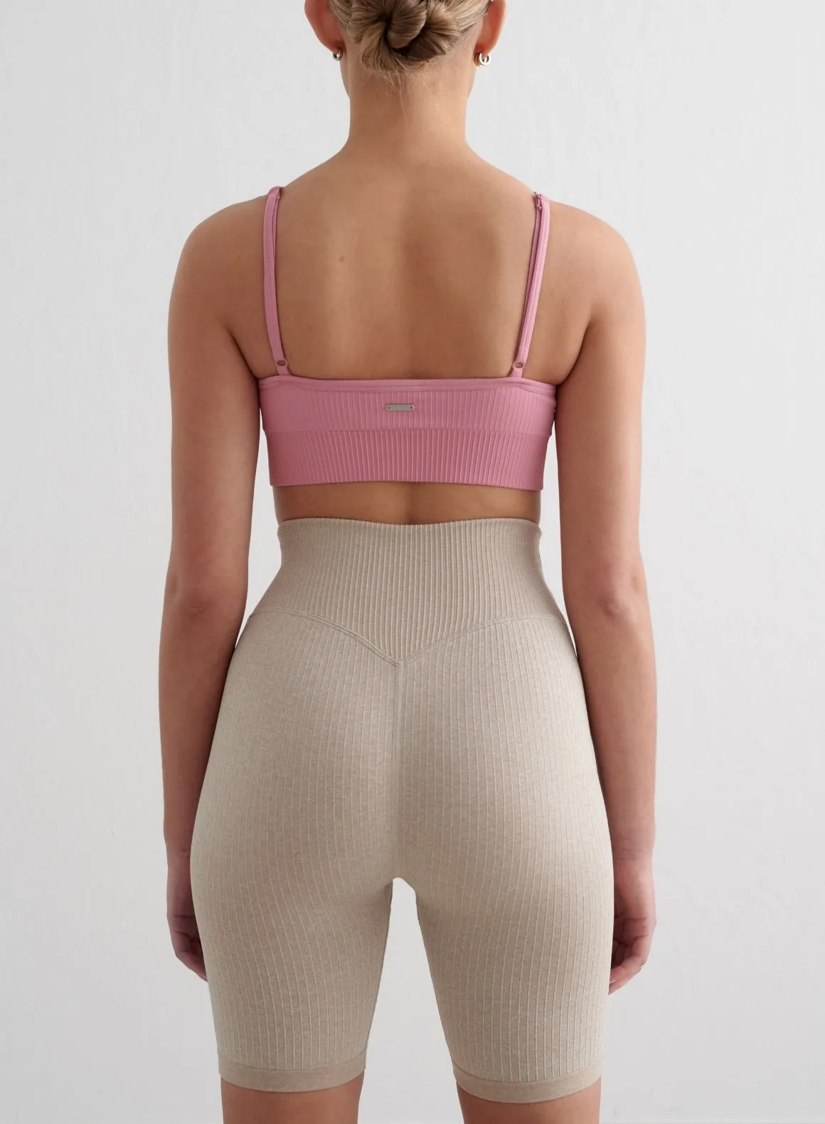 Desert Rose Ribbed Seamless Deep Cut Bra sold by Aimn product image thumbnail 2