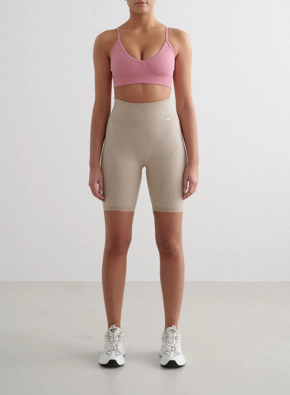 Desert Rose Ribbed Seamless Deep Cut Bra sold by Aimn product image thumbnail 3