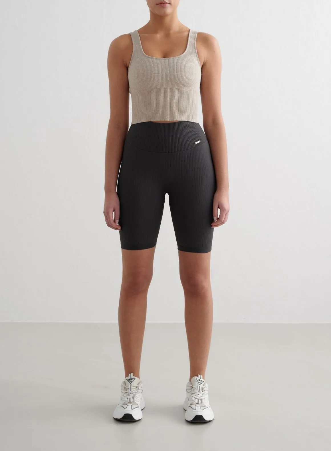 Beige Ribbed Seamless Shaping Bralette sold by Aimn product image thumbnail 3