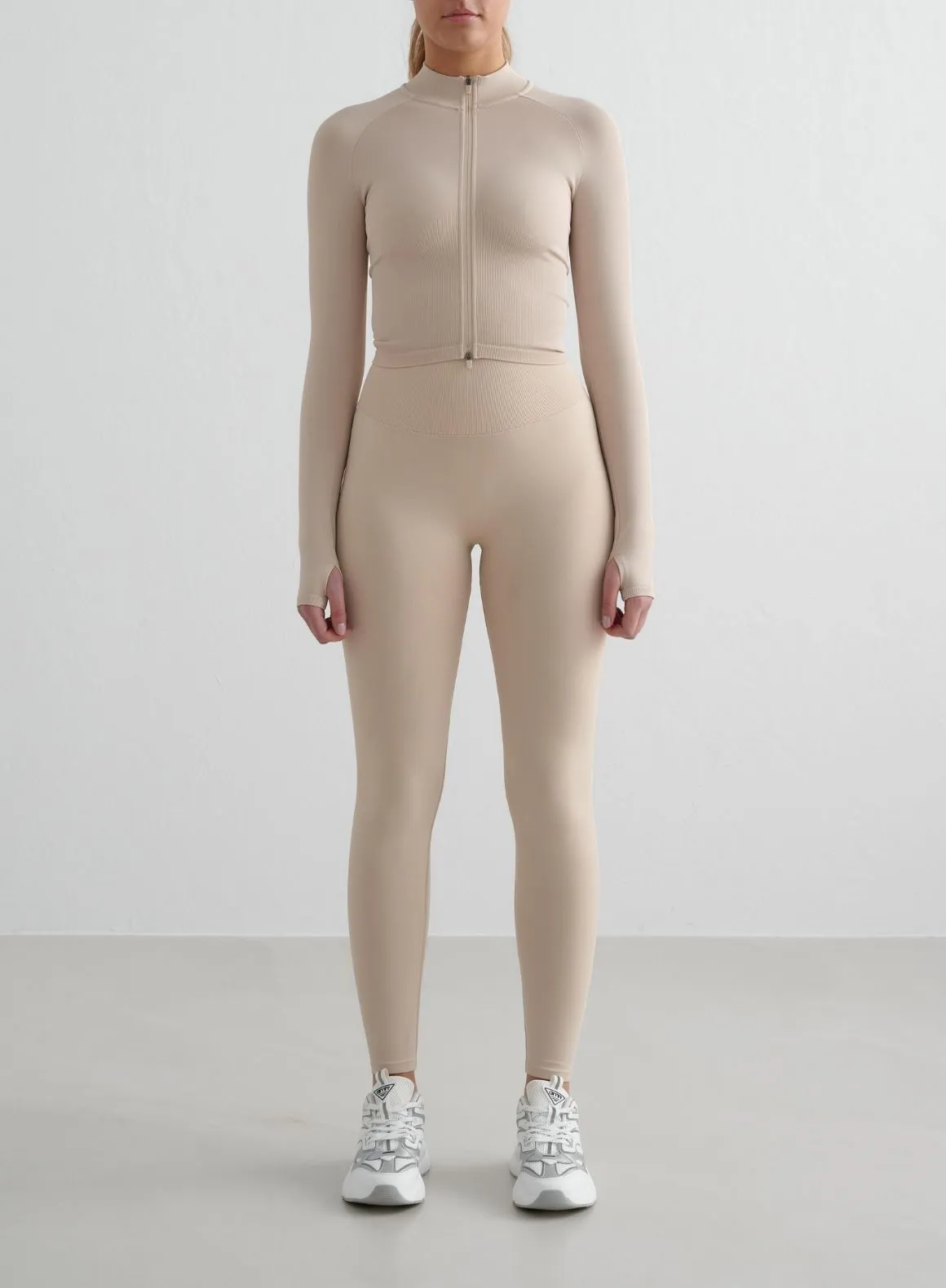 Clay Shape Seamless Zip Jacket sold by Aimn product image thumbnail 5