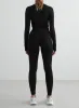 Black Shape Seamless Zip Jacket sold by Aimn
