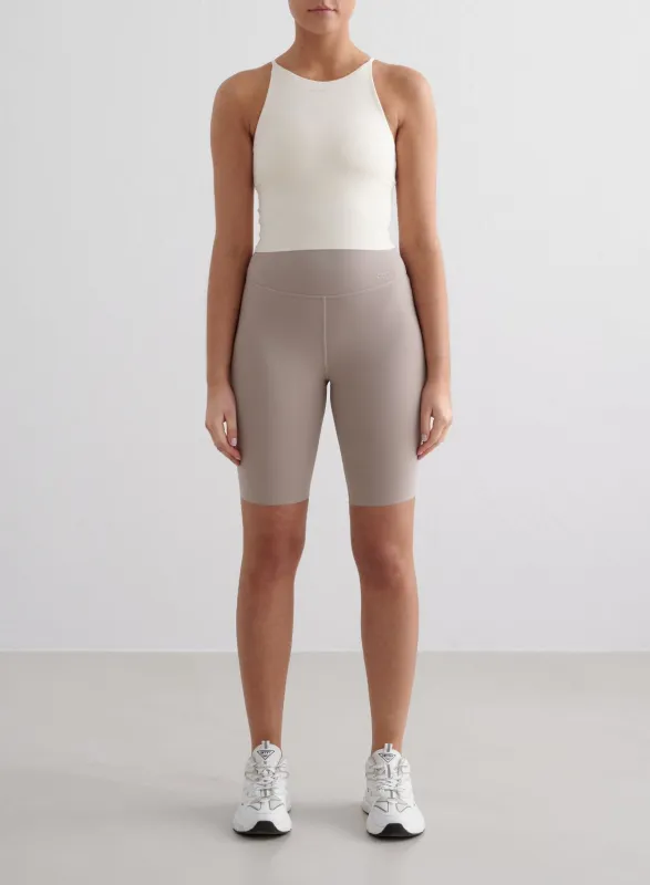 Dark Clay Sense Biker Shorts sold by Aimn