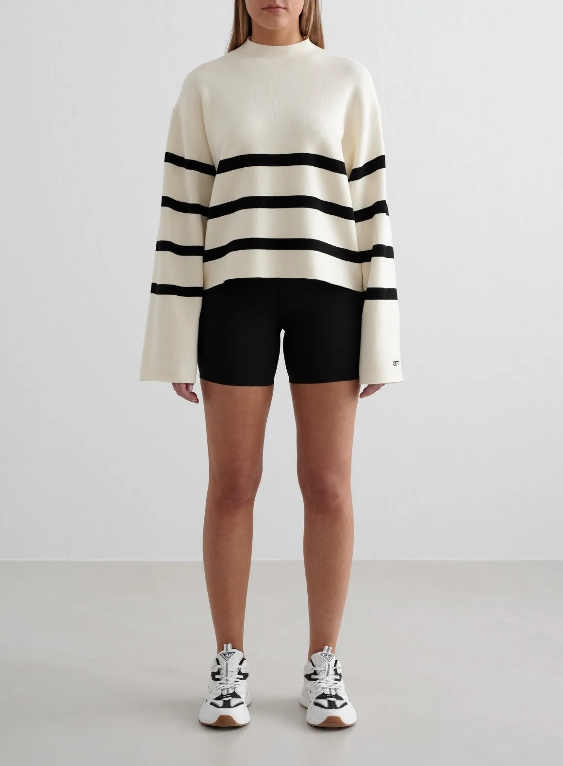 Almond White Perfect Knit Long Sleeve sold by Aimn product image thumbnail 3