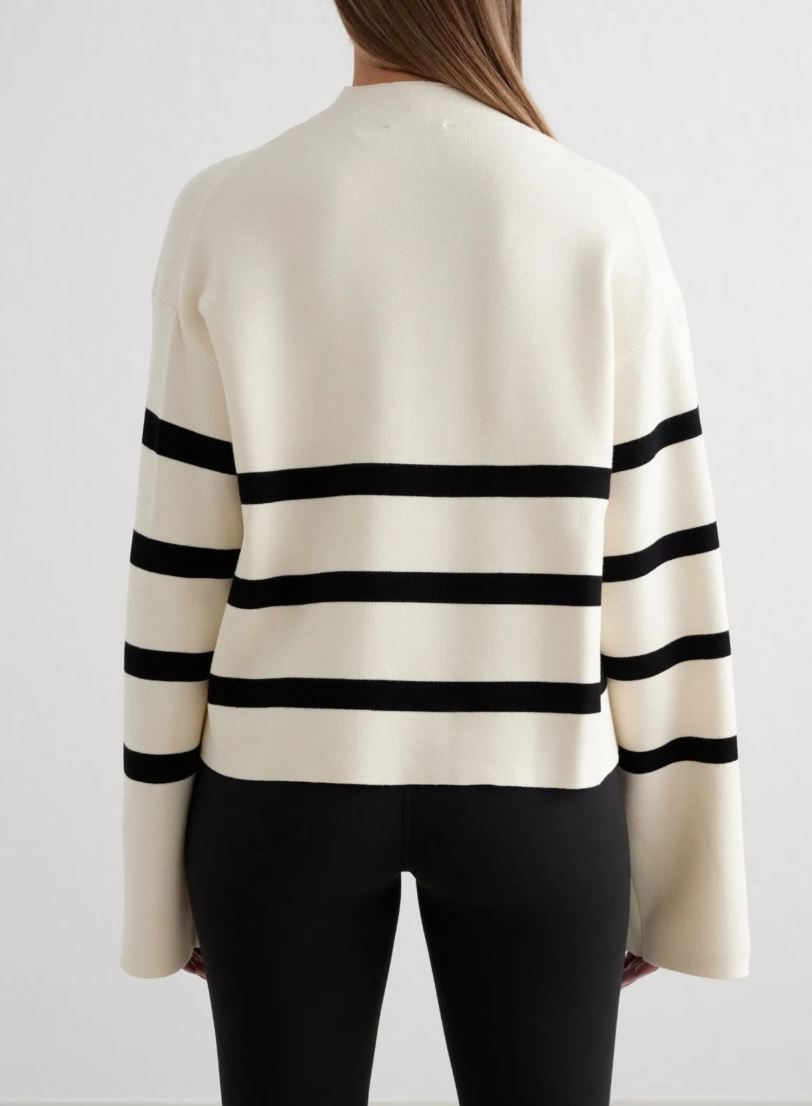 Almond White Perfect Knit Long Sleeve sold by Aimn product image thumbnail 2
