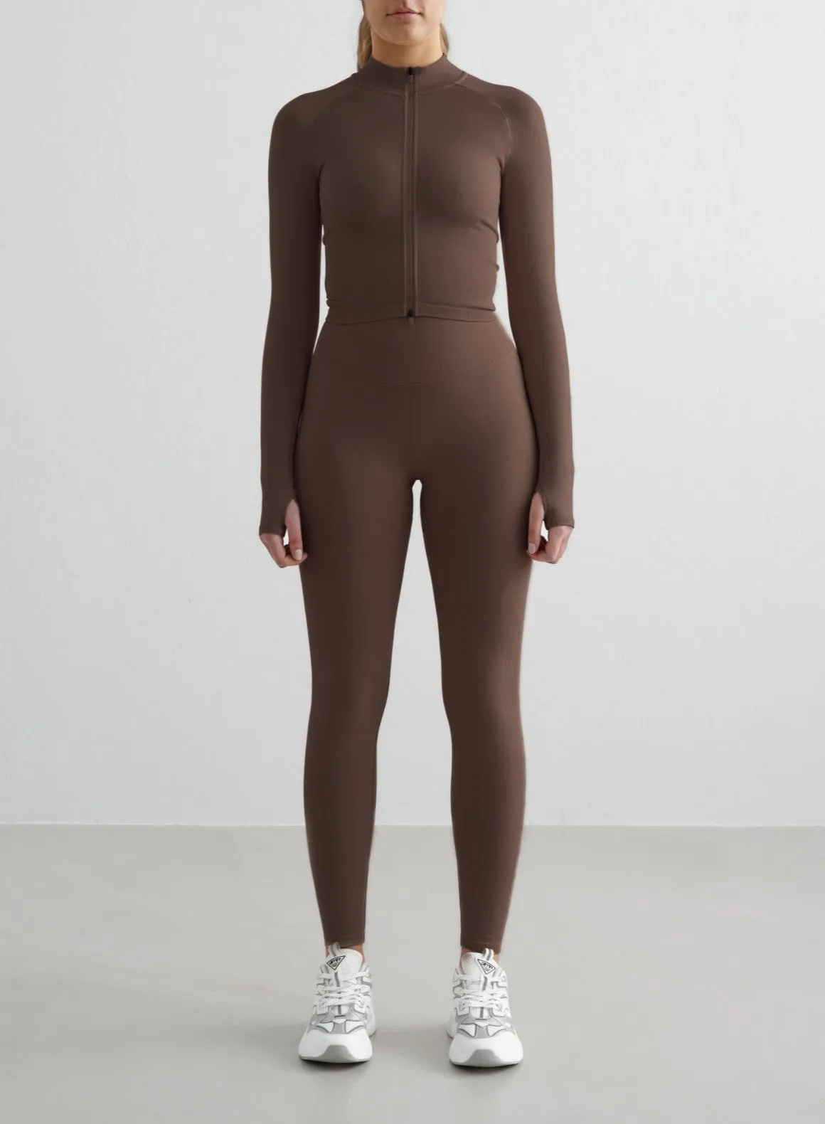 Macchiato Shape Seamless Zip Jacket sold by Aimn product image thumbnail 3