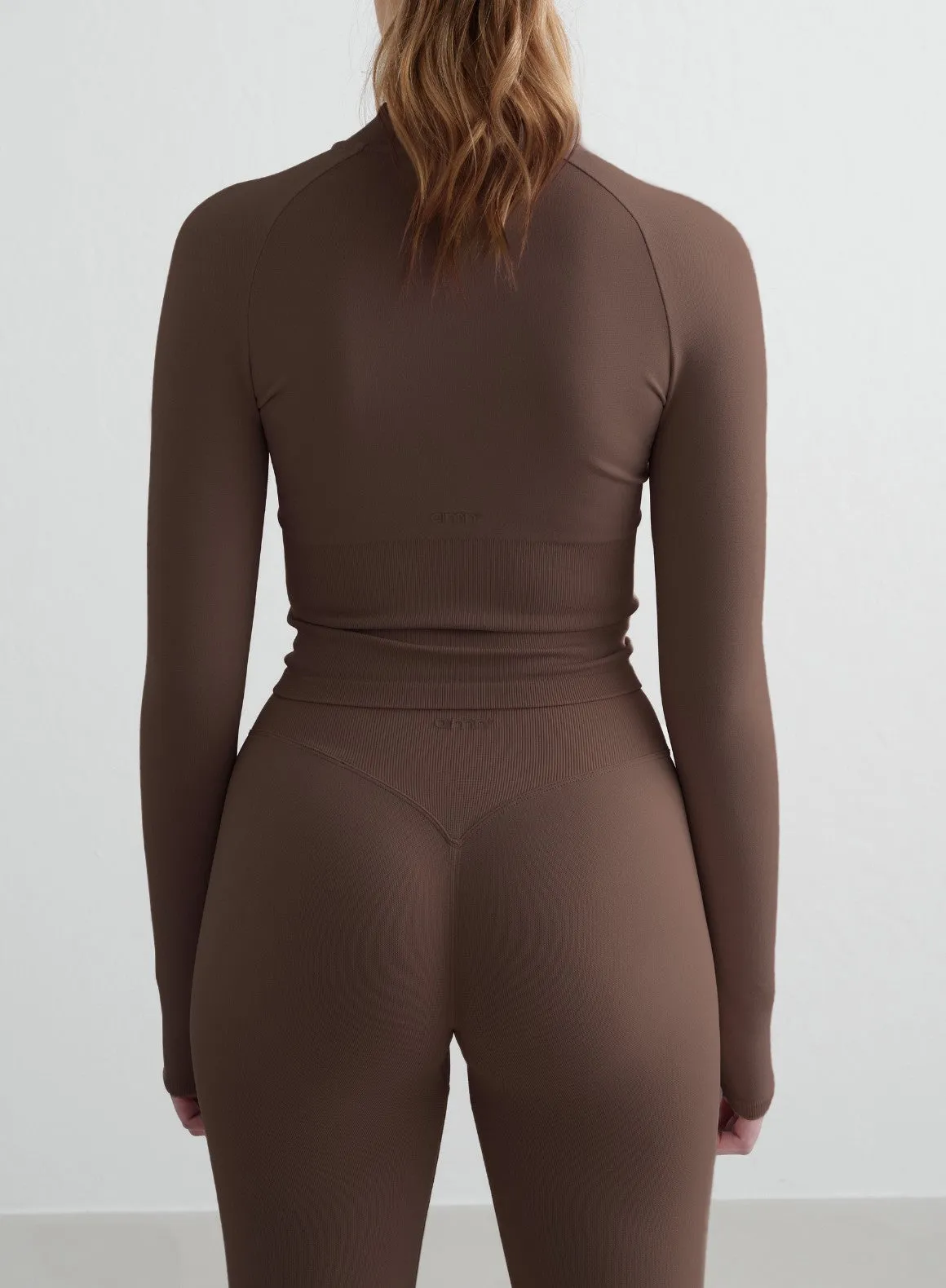Macchiato Shape Seamless Zip Jacket sold by Aimn product image thumbnail 2